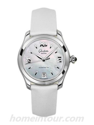 格拉苏蒂原创39-22-08-22-44女表Lady Serenade系列-浅绿色表带/表径36mm