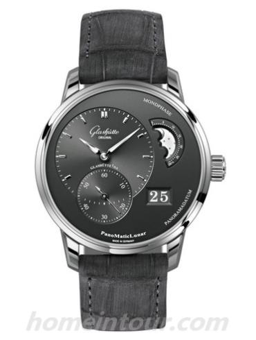 格拉苏蒂原创90-02-43-32-05男表Pano Classic 经典偏心系列-黑色表带/表径40mm