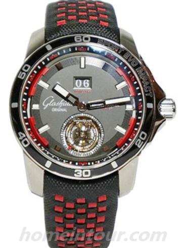 格拉苏蒂原创94-01-03-03-53男表Star collection系列-黑色表带/表径46mm