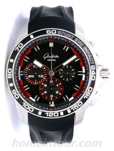 格拉苏蒂原创39-31-73-73-54男表Star collection系列-黑色表带/表径42mm