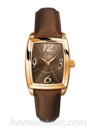 格拉苏蒂原创39-52-21-51-44女表Senator Navigator系列-深棕色表带/表径30x34.5mm