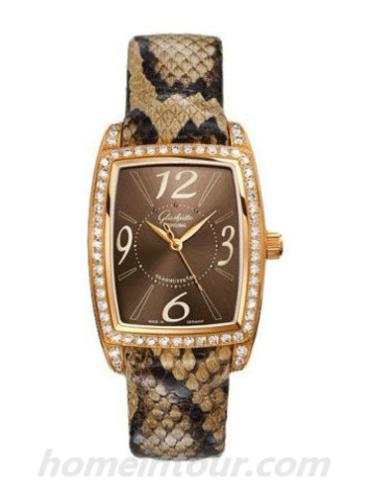 格拉苏蒂原创39-52-21-21-04女表Lady Serenade系列-棕色表带/表径34.5x30mm