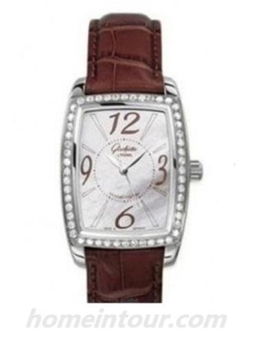 格拉苏蒂原创39-52-20-22-44女表Lady Serenade系列-棕色表带/表径34.5x30mm