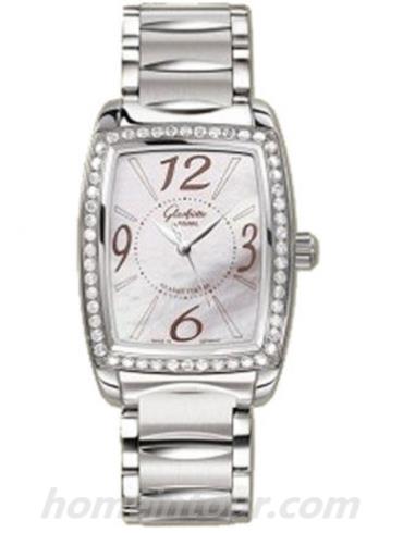 格拉苏蒂原创39-52-20-22-34女表Lady Serenade系列-银色表带/表径34.5x30mm