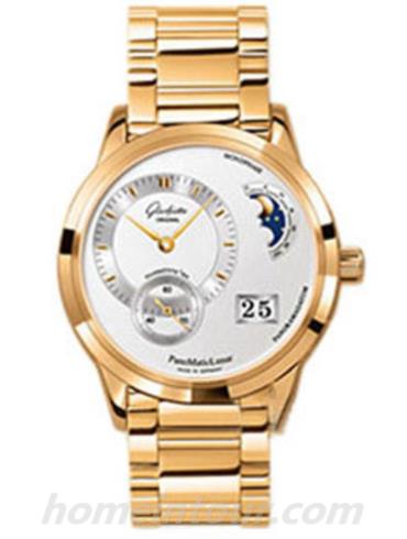 格拉苏蒂原创90-02-01-01-24女表Lady Serenade系列-金色表带/表径39.4mm