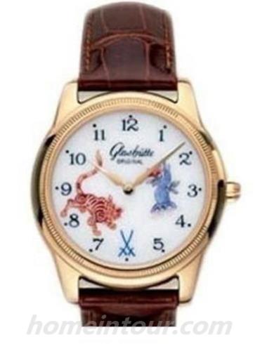 格拉苏蒂原创49-10-95-95-06女表Lady Serenade系列-棕色表带/表径41.5mm