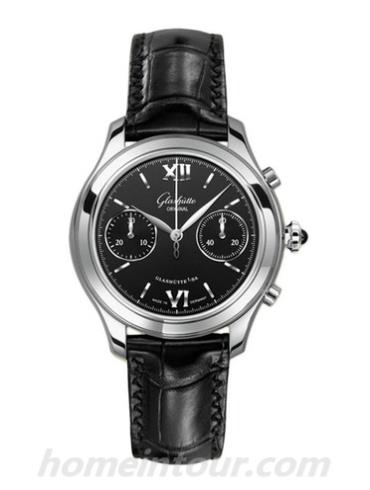 格拉苏蒂原创39-34-13-02-44女表Lady Serenade系列-黑色表带/表径38mm