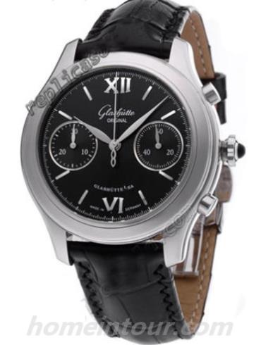 格拉苏蒂原创39-34-13-02-04女表Lady Serenade系列-黑色表带/表径38mm