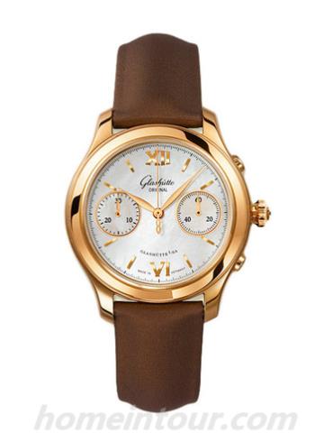 格拉苏蒂原创39-34-11-01-04女表Lady Serenade系列-棕色表带/表径38mm