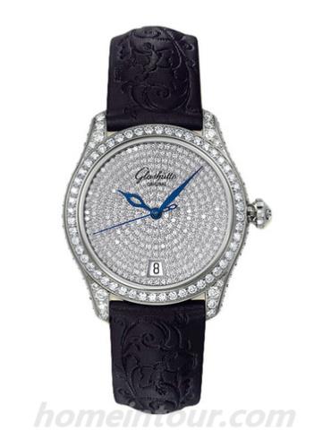 格拉苏蒂原创39-22-30-32-04女表Lady Serenade系列-黑色表带/表径36mm