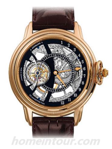 格拉苏蒂原创_46-12-03-05-04男表Lady Serenade系列-深棕色表带/表径45mm