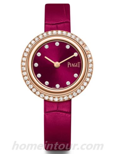 伯爵G0A44086女表Possession系列-樱红色表带/表径29mm