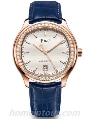 伯爵G0A44010男表Piaget Polo系列-蓝色表带/表径42mm