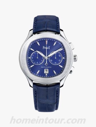 伯爵G0A43002男表Piaget Polo系列-蓝色表带/表径42mm