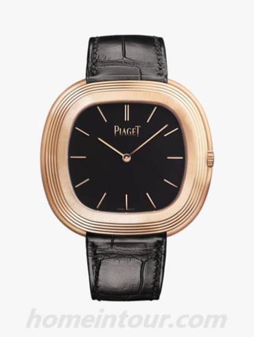 伯爵G0A42236男表Tradition传承系列-黑色表带/表径45*43mm