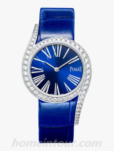 伯爵G0A42163女表Limelight系列-蓝色表带/表径32mm