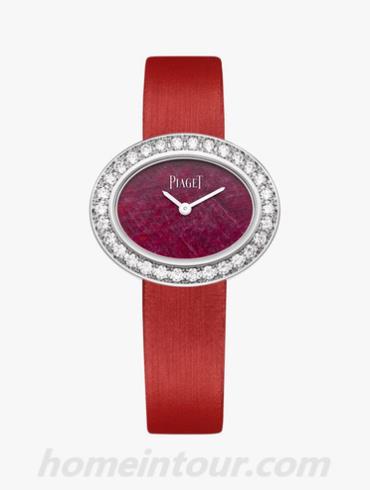 伯爵G0A41618女表Limelight系列-红色表带/表径28*23mm