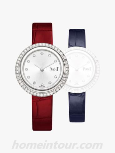 伯爵G0A43094女表Possession系列-幽蓝色表带/表径34mmmm