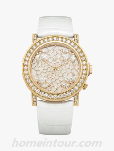 伯爵G0A42061女表Altiplano系列-白色表带/表径38mm