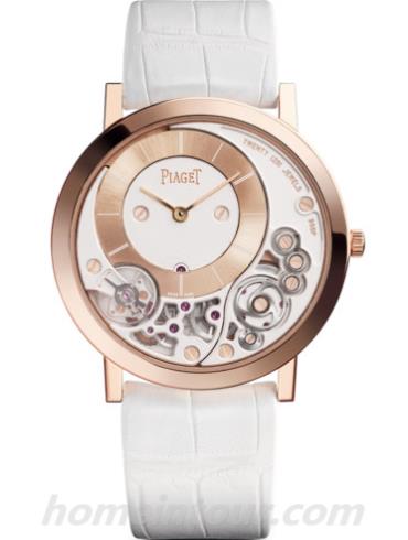 伯爵G0A42110女表Altiplano系列-白色表带/表径38mm