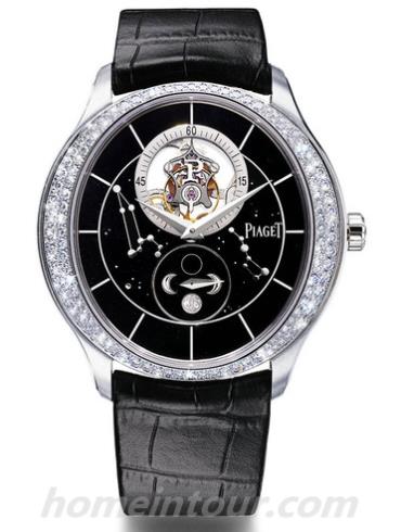 伯爵G0A40621男表GOUVERNEUR系列-黑色表带/表径43mm