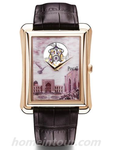 伯爵G0A40607男表Black Tie系列-棕色表带/表径36 x 46mmmm