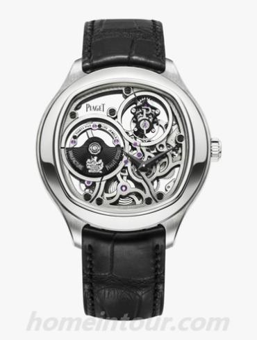 伯爵G0A40041男表Black Tie系列-黑色表带/表径46.5mm