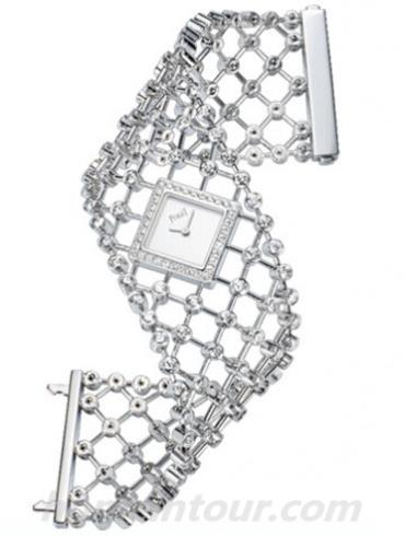 伯爵G0A38207女表Limelight系列-银色表带/表径25x25mm