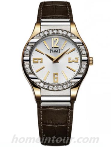 伯爵G0A34042女表Piaget Polo系列-棕色表带/表径&#8211;