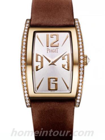 伯爵G0A35090女表Limelight系列-棕色表带/表径22X33mm