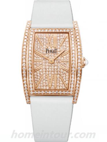 伯爵G0A39092女表Limelight系列-白色表带/表径22 x 30mm