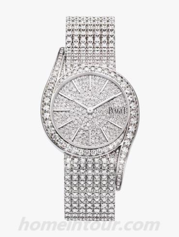 伯爵G0A38164女表Limelight系列-银色表带/表径32mm