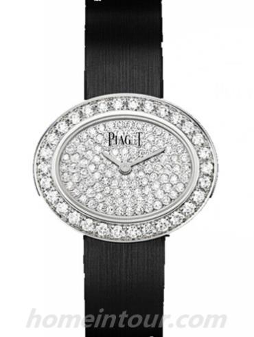 伯爵G0A39203女表Limelight系列-黑色表带/表径28 x 23mm