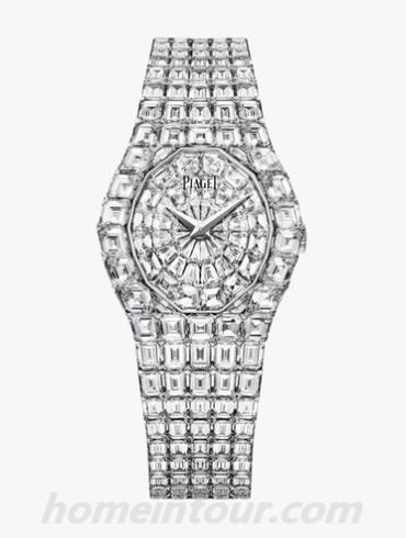 伯爵G0A39139女表非凡珍品系列-银色表带/表径27 x 30mm