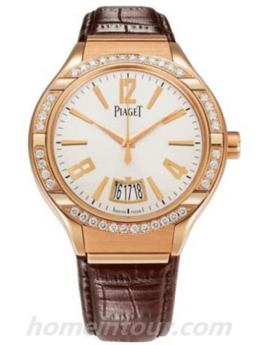 伯爵G0A38159男表Piaget Polo系列-棕色表带/表径43mm