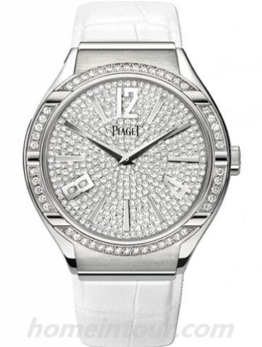 伯爵G0A38014女表Piaget Polo系列-白色表带/表径38mm