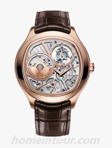 伯爵G0A38042男表Black Tie系列-棕色表带/表径46.5mm