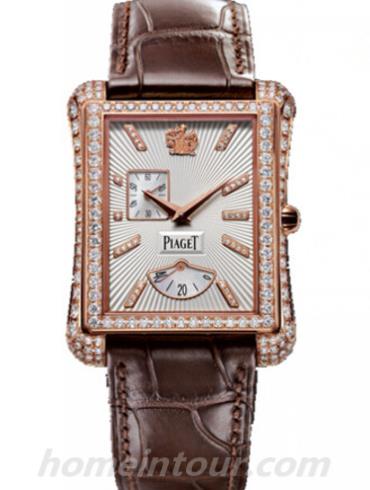 伯爵G0A33074男表Black Tie系列-棕色表带/表径 32 x 41mm