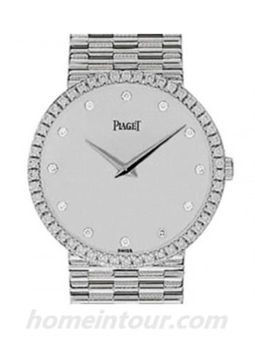 伯爵G0A06105女表Tradition传承系列-银色表带/表径30mm