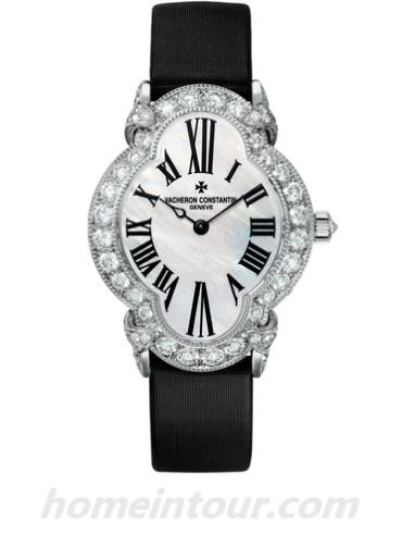 江诗丹顿37640_000G-B030HEURES CRéATIVES创意时光系列-黑色表带/表径26.50 x 36.20mm