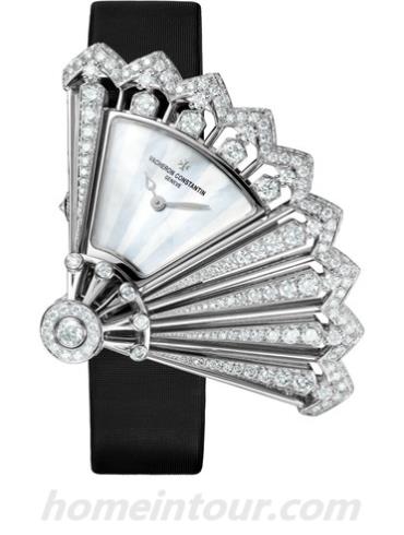 江诗丹顿37530_000G-B060HEURES CRéATIVES创意时光系列-黑色表带/表径28.31 x 22.81mm