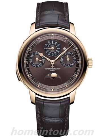 江诗丹顿6610C_000R-B510男表Les Cabinotiers阁楼工匠系列-深棕色表带/表径42mm