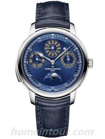 江诗丹顿6610C_000G-B511男表Les Cabinotiers阁楼工匠系列-深蓝色表带/表径42mm