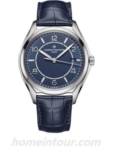 江诗丹顿4600E_000A-B487男表FiftySix伍陆之型系列-深蓝色表带/表径40mm