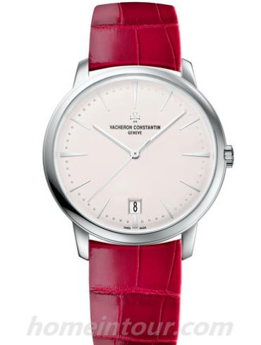 江诗丹顿4100U/001G-B181女表PATRIMONY传承系列-红色表带/表径36mm