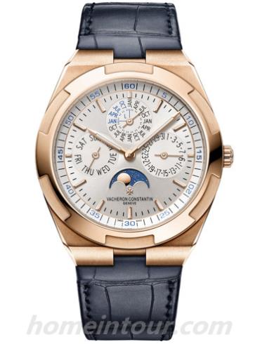 江诗丹顿4300V_000R-B064男表Overseas纵横四海系列-黑色表带/表径41.5mm