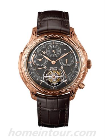 江诗丹顿9700C-001R-B187男表Les Cabinotiers阁楼工匠系列-深棕色表带/表径47毫米mm