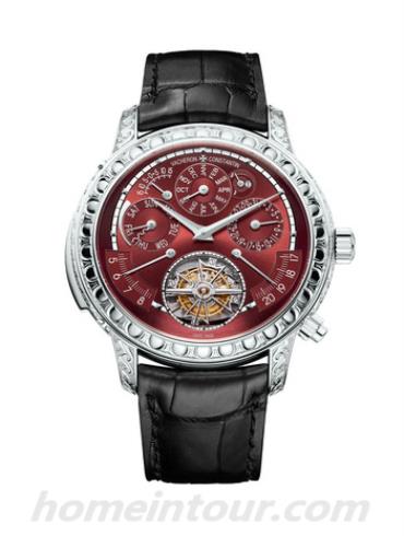 江诗丹顿80175_000G_B280男表Les Cabinotiers阁楼工匠系列-深棕色表带/表径47mm