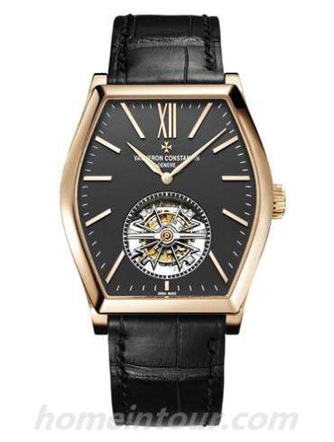 江诗丹顿30130_000R-B289男表MALTE马耳他系列-黑色表带/表径38 x 48.2mm