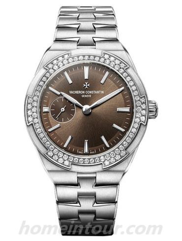 江诗丹顿2305V_100A-B171女表Overseas纵横四海系列-银色表带/表径37mm